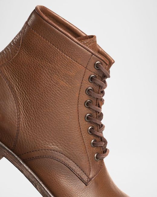 Frye Brown Tyler Leather Ankle Boots for men