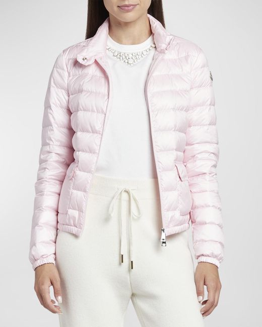 Moncler Pink Lans Puffer Jacket