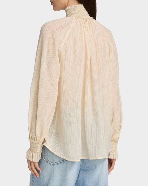 Zimmermann Natural Aster Buttoned Blouse