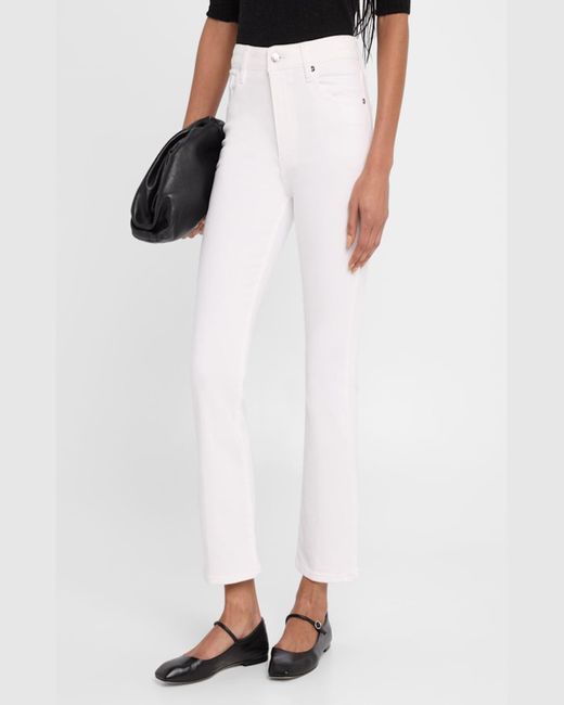 FRAME White The Reboot Crop Jeans