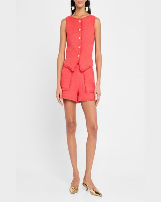 Cinq À Sept Red Allen Boucle Short