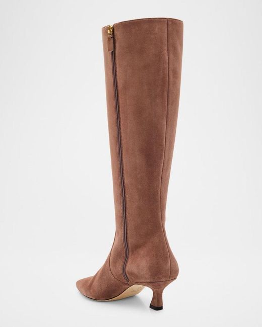 Stuart Weitzman Brown 50Mm Vinnie Suede Knee-High Boots