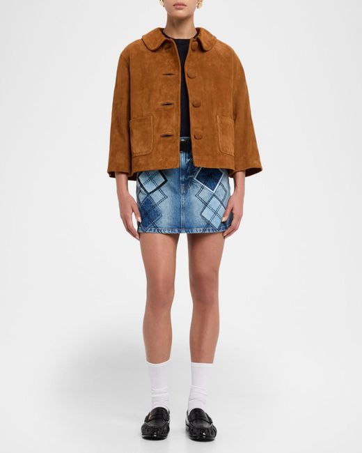 Marc Jacobs Brown Suede Doll Jacket