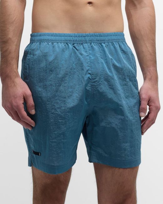 True Tribe Blue Classic Nylon Shorts for men