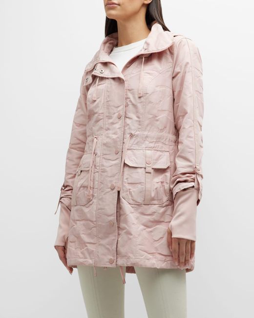 BLANC NOIR Pink Hooded Camo Anorak Jacket