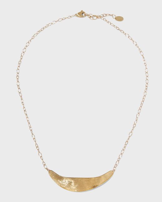 Marco Bicego White 18k Lunaria Yellow Gold Half Collar Necklace