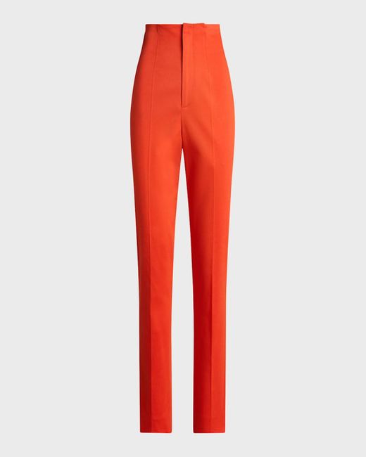 Ralph Lauren Collection Orange Ramona Slim-Fit Pants