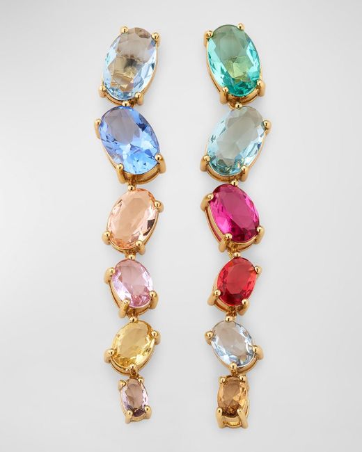 Mignonne Gavigan Multicolor Meknes Drop Crystal Earrings