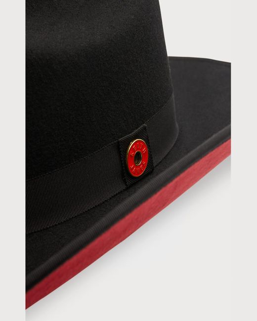 Keith James Black Wool Western Hat for men