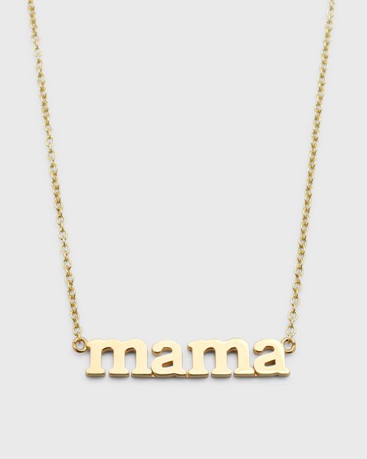 Jennifer Meyer Metallic 18k Mama Pendant Necklace