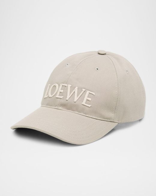 Loewe Natural X Paula & Apos;S Ibiza Embroidered Canvas Cap