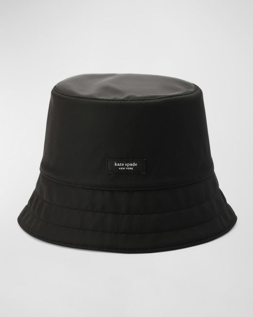 Kate Spade Black Sam Icon Nylon Bucket Hat