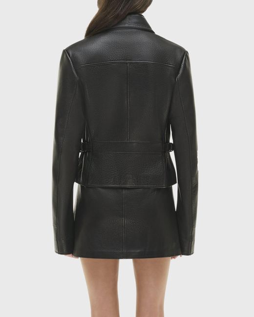 Jonathan Simkhai Black Freeman Leather Jacket