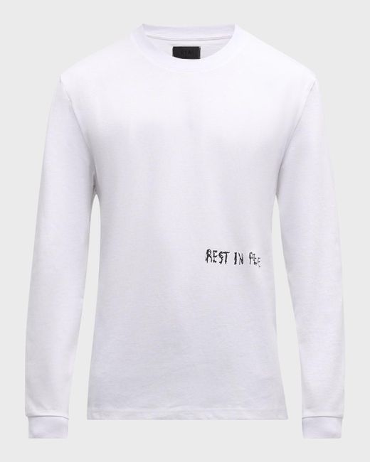 RTA Gray Lawrence Cross Ii T-Shirt for men