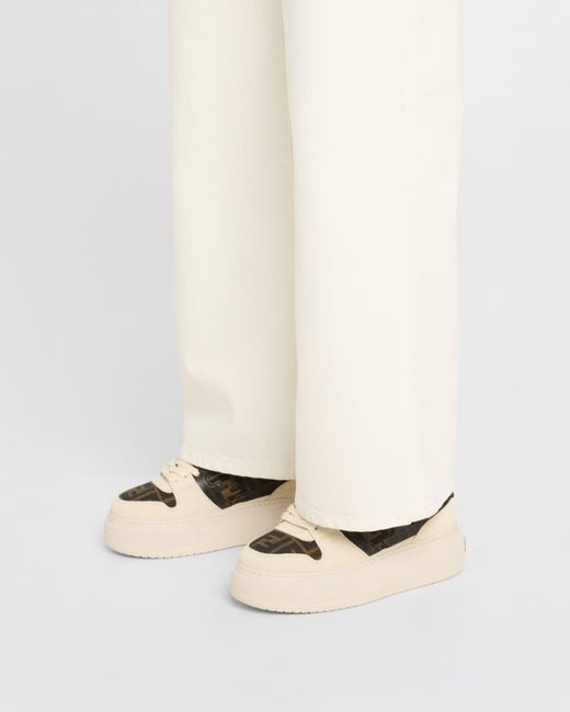 Fendi Multicolor Match Ff Platform Sneakers
