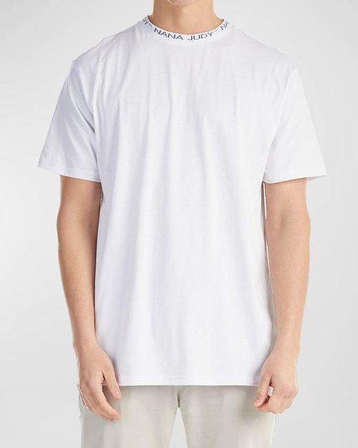 NANA JUDY White Court Logo T-shirt for men
