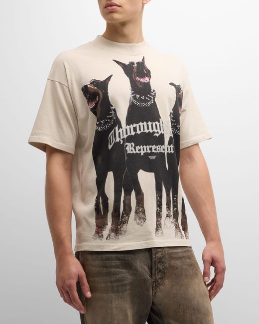 Represent Natural Thoroughbred Graphic-Print Short-Sleeve T-Shirt for men