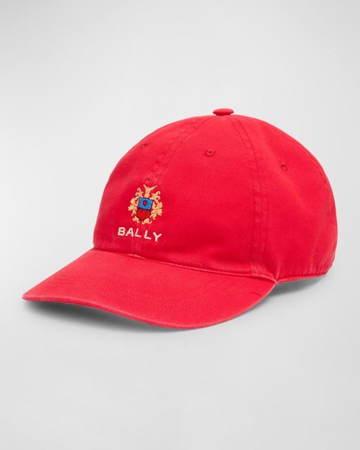 Bally Embroidered Logo Crest Baseball Cap for men