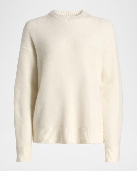 Vince Natural Boiled Cashmere Crewneck Sweater