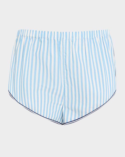 Solid & Striped Blue The Lester Stripe Shorts