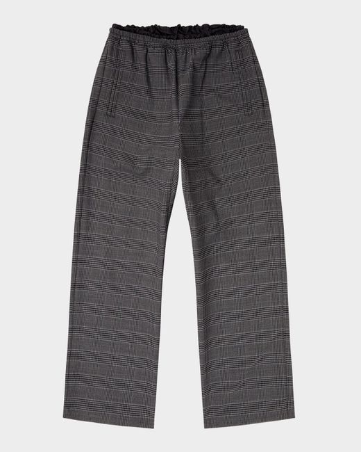 DIESEL Gray P-Tilson Wool Prince Of Wales Pull-On Pants for men