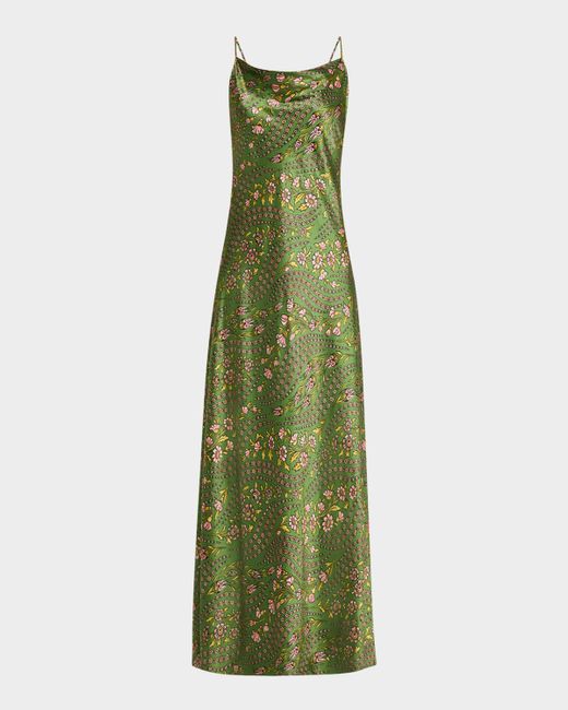 Veronica Beard Madison Floral Silk Slip Dress in Green | Lyst Veronica Beard Madison Floral Silk Slip Dress in Green | Lyst