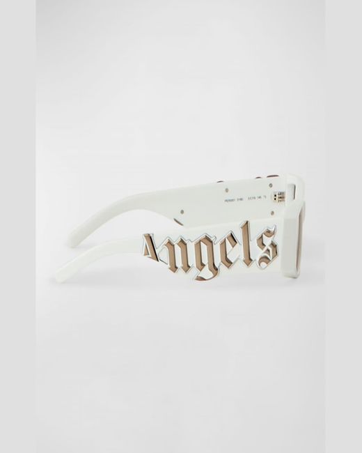 Palm Angels Multicolor Angel Maxi-logo Rectangle Sunglasses for men