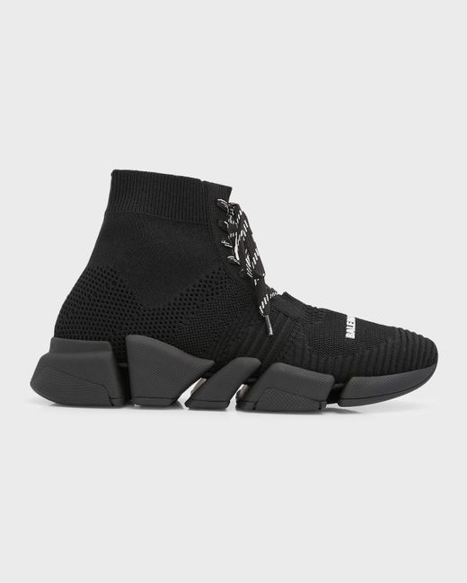 Balenciaga Black Speed 2 0 Lace Up Sneaker