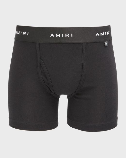 Amiri Black Logo Band Boxer Briefs for men