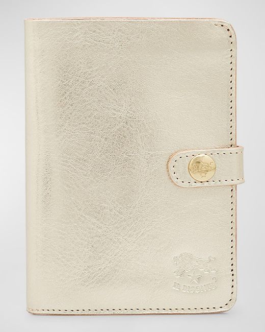 Il Bisonte Natural Medium Flap Leather Wallet