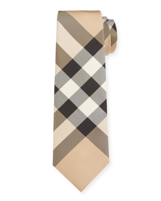 Burberry Natural Blade 7cm Exploded Check Tie for men