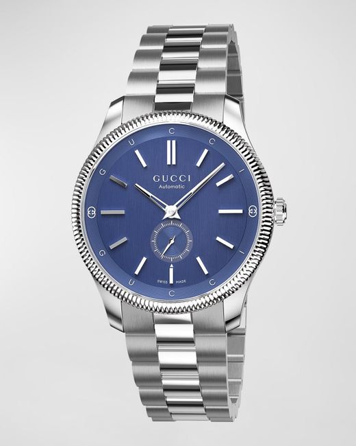 Gucci Blue G-Timeless Slim Bracelet Watch, 40Mm for men