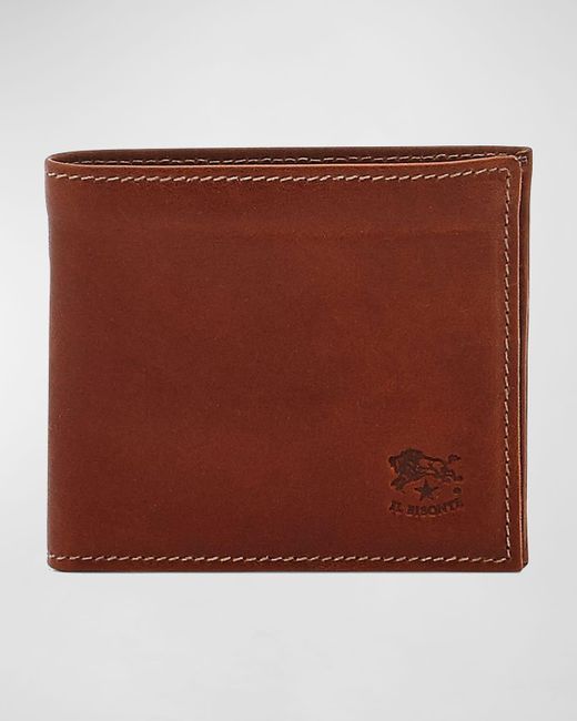 Il Bisonte Brown Vintage Leather Wallet for men