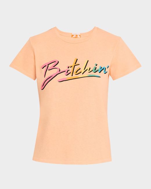 Mother Pink The Lil' Goodie Goodie Cropped Tee