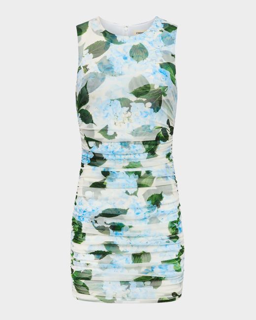 L'Agence Green Sallie Sleeveless Mini Dress