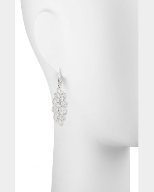 Miseno Sealeaf Collection 18k White Gold Diamond Earrings