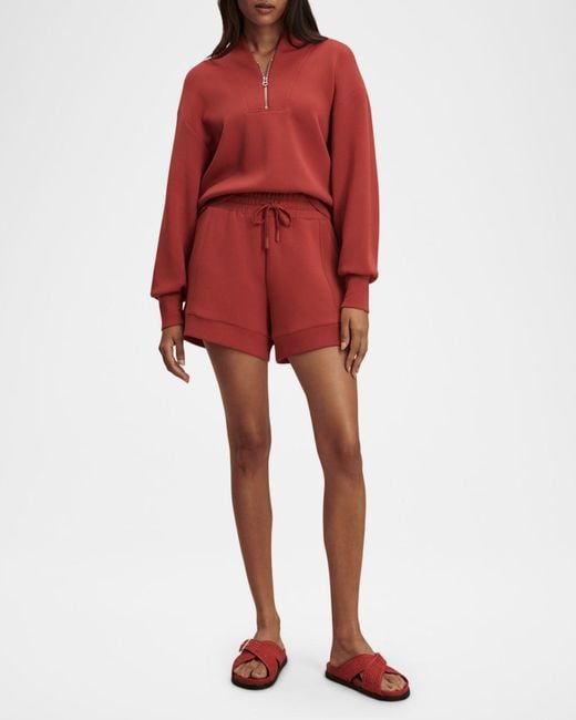 Varley Red Atrium Drawstring Shorts