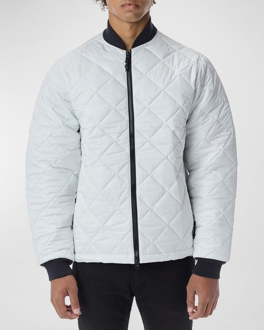 The Very Warm White Light Quilted Puffer Jacket for men