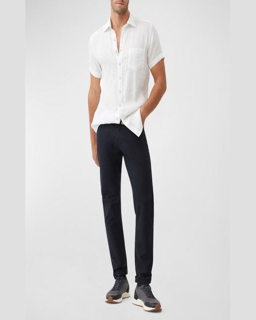 Rodd & Gunn Natural Palm Beach Linen Short-Sleeve Shirt for men