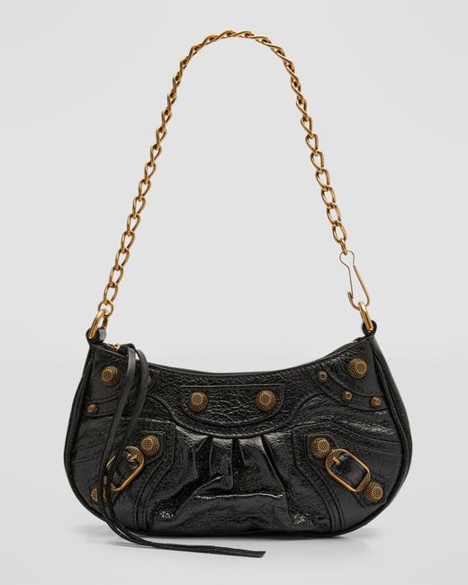 Balenciaga Black Le Cagole Mini Leather Shoulder Bag