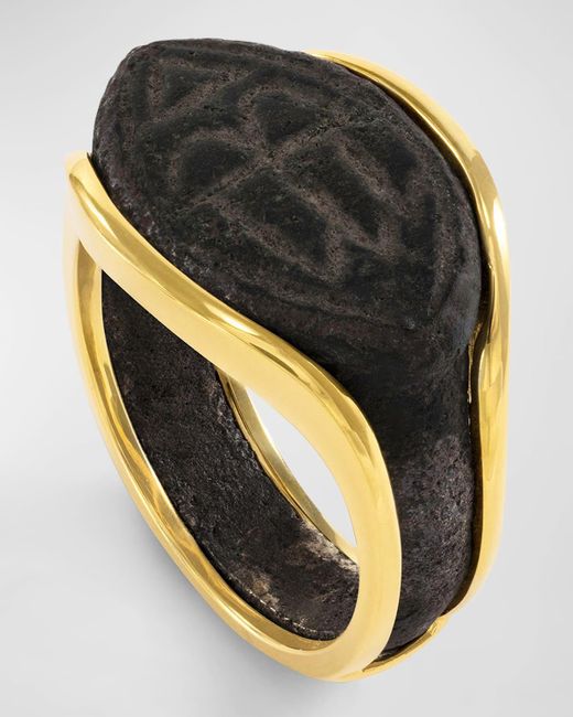 Jorge Adeler Multicolor 18K Bronze Roman Ring for men