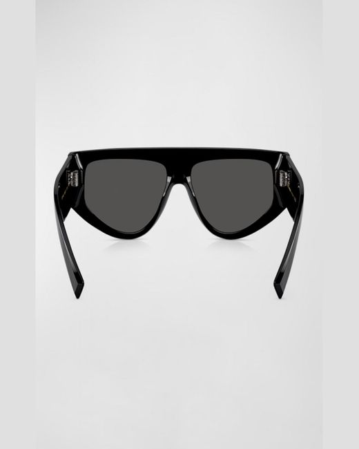 Dolce & Gabbana Black Dg4661 Acetate Rectangle Sunglasses for men