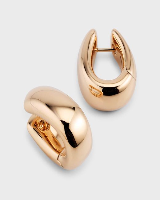 Pomellato Natural Iconica 18k Rose Gold Small Hoop Earrings