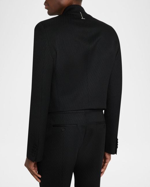 McQueen Black Apos;S Shrunken Exploded Tweed Blazer for men