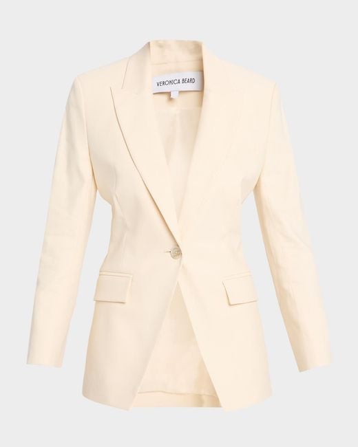 Veronica Beard Natural Chandler Dickey Jacket