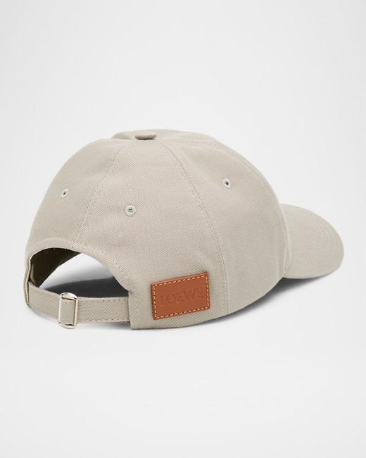 Loewe Natural X Paula & Apos;S Ibiza Embroidered Canvas Cap