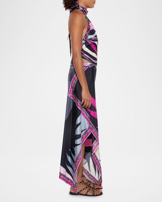 PUCCI Stella-Print Skirt in Pink | Lyst