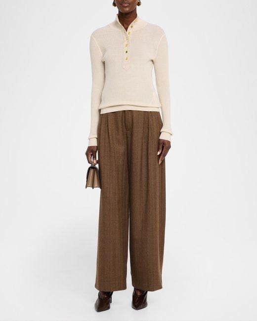 Rag & Bone Natural Lucy Ribbed Henley