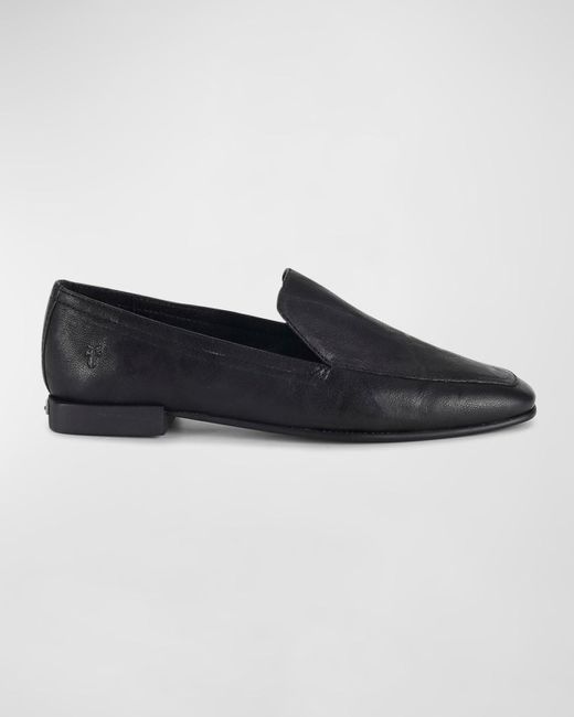Frye Black Claire Leather Easy Loafers