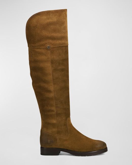 Frye Brown Melissa Leather Over-the-knee Boots